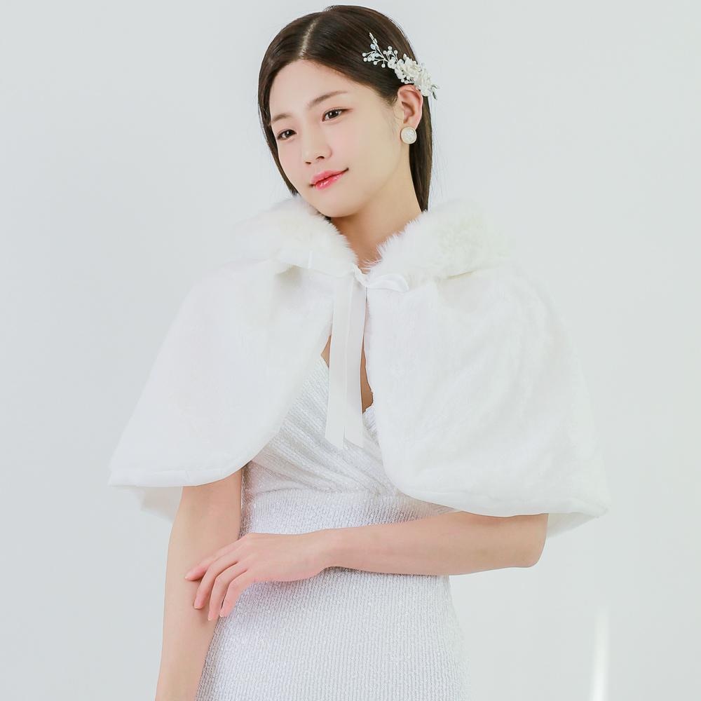 “릴리드레스 차차망토 퍼 웨딩볼레로 LABL03 드레스숄 망토 웨딩케이프” 사용 후기, 결혼식 필수템