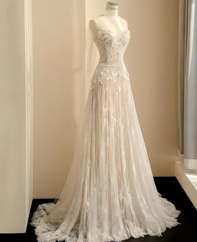 “튜브탑 레이스 레트로 웨딩촬영 본식 셀프웨딩드레스” 솔직 후기, 이 드레스는 왜 추천할까?