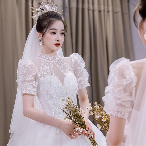 “라운드넥 웨딩드레스 대여 공주드레스” 추천템 – 만족도가 높아요